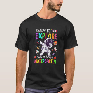 Camiseta Listo Explorar De Vuelta a la Escuela Kinder Astro