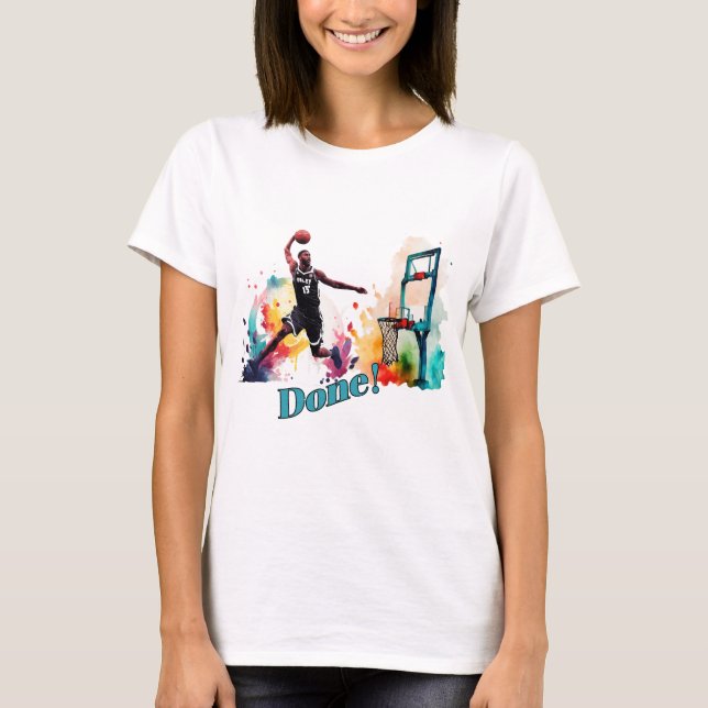 Camiseta Listo: La última tendencia de baloncesto Slam Dunk (Anverso)