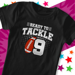 Camiseta Listo Para Abordar 9 Fiesta de Fútbol Cumpleaños 9