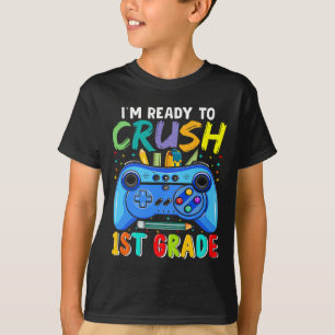 Camiseta Listo Para Aplastar 1er Grado Ck Para Ir Al Colegi