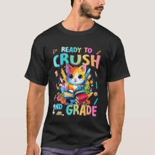 Camiseta Listo para aplastar 2do grado de vuelta al colegio