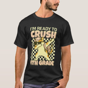 Camiseta Listo para Aplastar 4to Grado Gato Dabbing Diverti