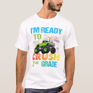 Camiseta Listo para aplastar al monstruo de 2do grado
