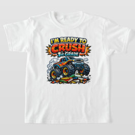 Camiseta Listo para Aplastar Camión Monstruo de 1er Grado