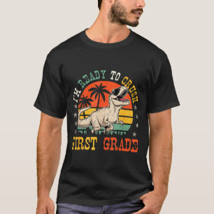 Camiseta Listo para aplastar divertido niño de primer grado