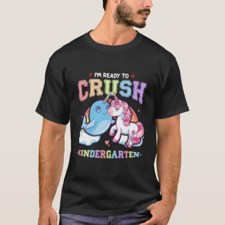 Camiseta Listo Para Aplastar El Jardín De Niños Narwhal Uni