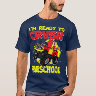 Camiseta Listo Para Aplastar El Monstruo Preescolar De Prim