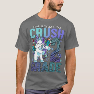 Camiseta Listo para aplastar el segundo grado de vuelta a l