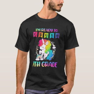 Camiseta Listo Para Aplastar El Séptimo Grado De Unicornio 