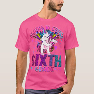 Camiseta Listo para aplastar el sexto grado de vuelta a la 