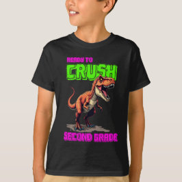 Camiseta Listo para aplastar el tee de la escuela T-Rex de 