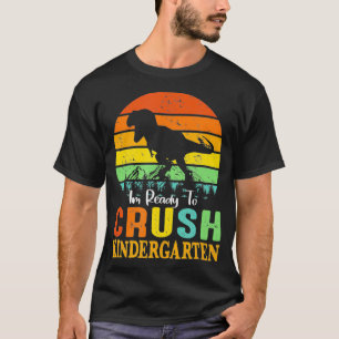 Camiseta Listo Para Aplastar El Vintage De Dinosaurio De Ki