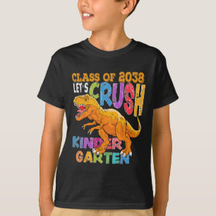 Camiseta Listo Para Aplastar Kinder 2038 Dinosaurio Ck Para