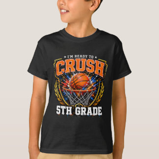 Camiseta Listo para aplastar la clavada de baloncesto de 5º