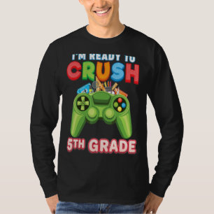 Camiseta Listo para aplastar la consola de videojuegos de 5