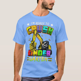 Camiseta Listo Para Aplastar La Construcción Graciosa De Ki
