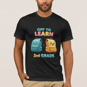 Camiseta Listo para aprender 2do grado - Mochilas lindas