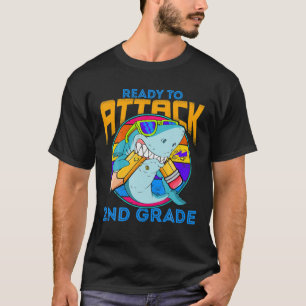 Camiseta Listo Para Atacar A Tiburón De 2º Grado De Vuelta