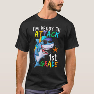 Camiseta Listo Para Atacar A Tiburón De Primer Grado De Vue