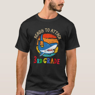 Camiseta Listo Para Atacar Al Tiburón De 3er Grado Primero