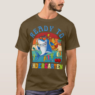 Camiseta Listo para atacar al tiburón de jardín de infancia