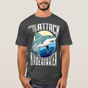 Camiseta Listo para atacar al tiburón de jardín de infancia