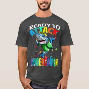 Camiseta Listo Para Atacar Al Tiburón Infantil De Vuelta A