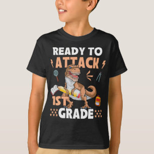 Camiseta Listo Para Atacar Dinosaurio De Primer Grado De Vu