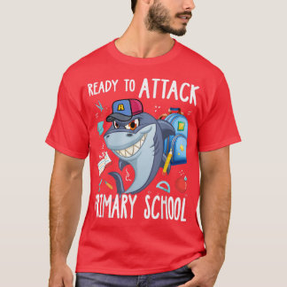 Camiseta Listo para atacar escuela primaria