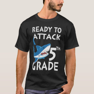 Camiseta Listo para atacar tiburón de quinto grado