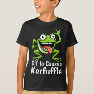Camiseta Listo para causar un alboroto divertido meme rana 
