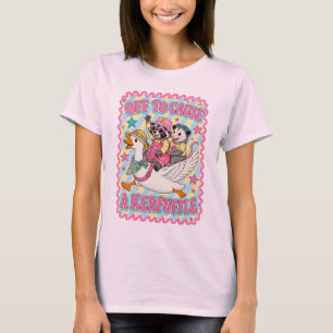 Camiseta Listo para Causar un Alboroto Ganso Tonto Mapache 