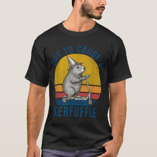 Camiseta Listo para causar un alboroto Scooter de marmota d