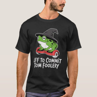 Camiseta Listo para cometer locuras Rana Mago Meme Divertid