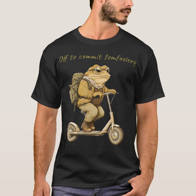 Camiseta Listo Para Cometer Travesuras Rana Divertida (Anverso)