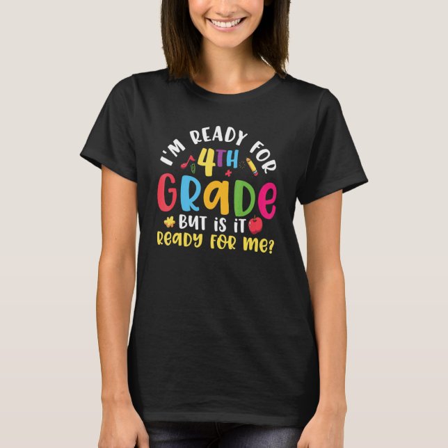 Camiseta Listo para cuarto grado Cute 4º grado 2 (Anverso)
