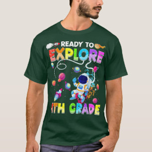 Camiseta Listo para dejar atrás a un astronauta gracioso de