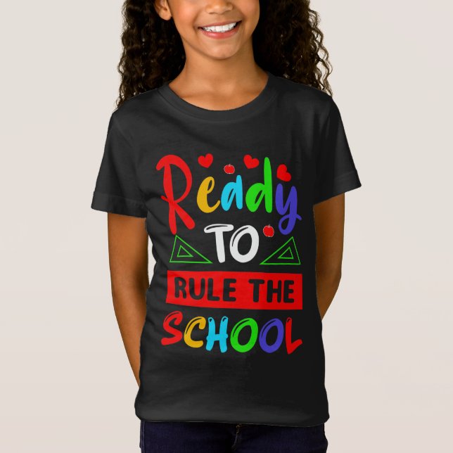 Camiseta Listo Para Dominar La Escuela (Anverso)