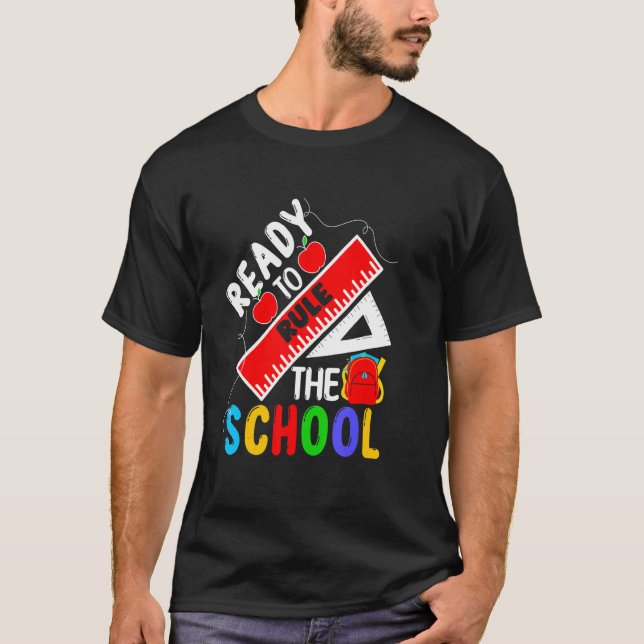 Camiseta Listo Para Dominar La Escuela (Anverso)