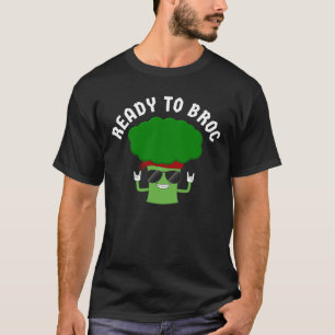 Camiseta Listo para el Brócoli Rocker Pun de Brócoli