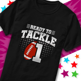 Camiseta Listo para enfrentar 1 Fiesta de Fútbol Primer Cum