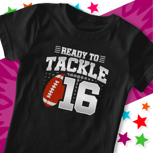 Camiseta Listo para enfrentarse a 16 Fiestas de fútbol por