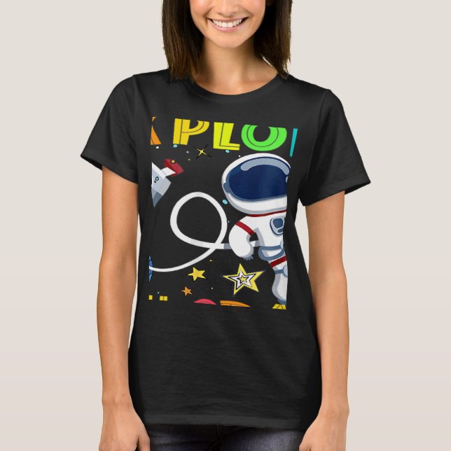 Camiseta Listo Para Explorar Astronauta De 6º Grado De Vuel (Anverso)
