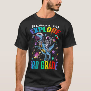 Camiseta Listo Para Explorar El Espacio De Dinosaurios De 3
