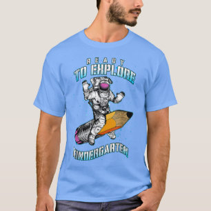 Camiseta Listo para explorar el jardín de infantes agitando