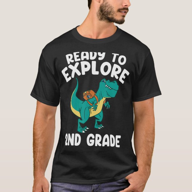 Camiseta Listo Para Explorar El Segundo Grado De Vuelta A L (Anverso)