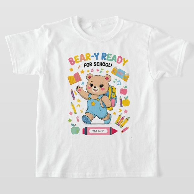 Camiseta Listo para la escuela - Cute Kindergarten Back-t (Distribución)