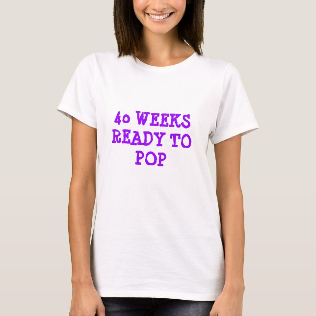 Camiseta Listo Para Llevar La Maternidad Arriba (Anverso)