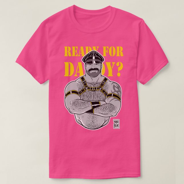 CAMISETA LISTO PARA LOS DETALLES AMARILLOS DE DADDY (Diseño del anverso)