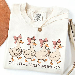 Camiseta Listo Para Monitorear Activamente, Humor De Prueba